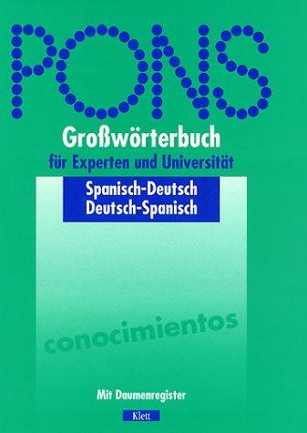 PONS Großwörterbuch für Experten und Universität, Spanisch, mit Daumenregister