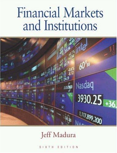 Financial Markets and Institutions