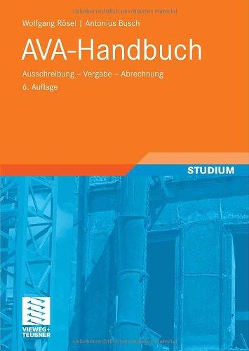 AVA-Handbuch: Ausschreibung - Vergabe -  Abrechnung