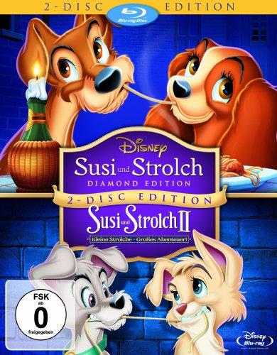 Susi und Strolch (Diamond Edition) / Susi und Strolch II: Kleine Strolche - Großes Abenteuer! [Blu-ray]