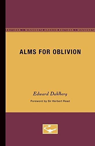 Alms for Oblivion (Minnesota Archive Editions)