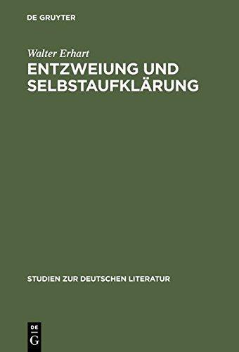 Entzweiung und Selbstaufklärung: Christoph Martin Wielands »Agathon«-Projekt (Studien zur deutschen Literatur, Band 115)