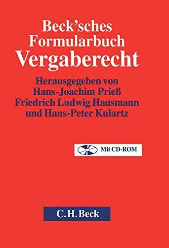 Beck'sches Formularbuch Vergaberecht