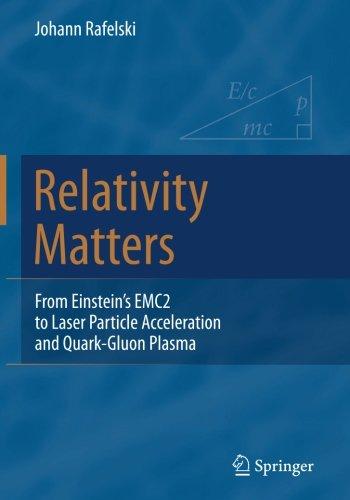 Relativity Matters: From Einstein's EMC2 to Laser Particle Acceleration and Quark-Gluon Plasma