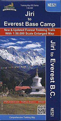 Trekking Map NE521 Jiri to Everest Base Camp