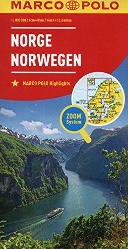 MARCO POLO Länderkarte Norwegen 1:800 000