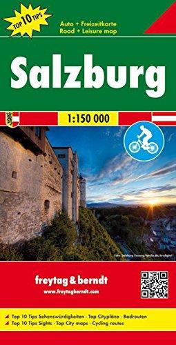 Salzburg, Top 10 Tips, Autokarte 1:150.000: mit Radrouten (Freytag und Berndt Auto-Rad-Freizeitkarten (OER))