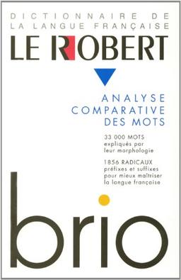 Le Robert Brio : analyse des mots et régularités du lexique