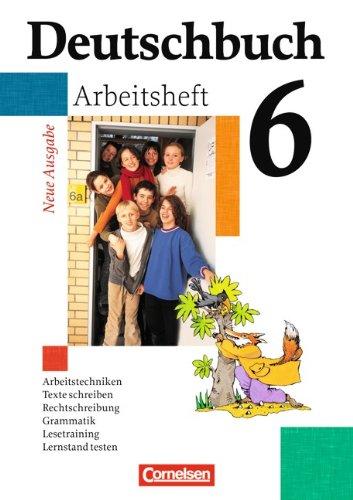 Deutschbuch Gymnasium - Allgemeine Ausgabe: 6. Schuljahr - Arbeitsheft mit Lösungen