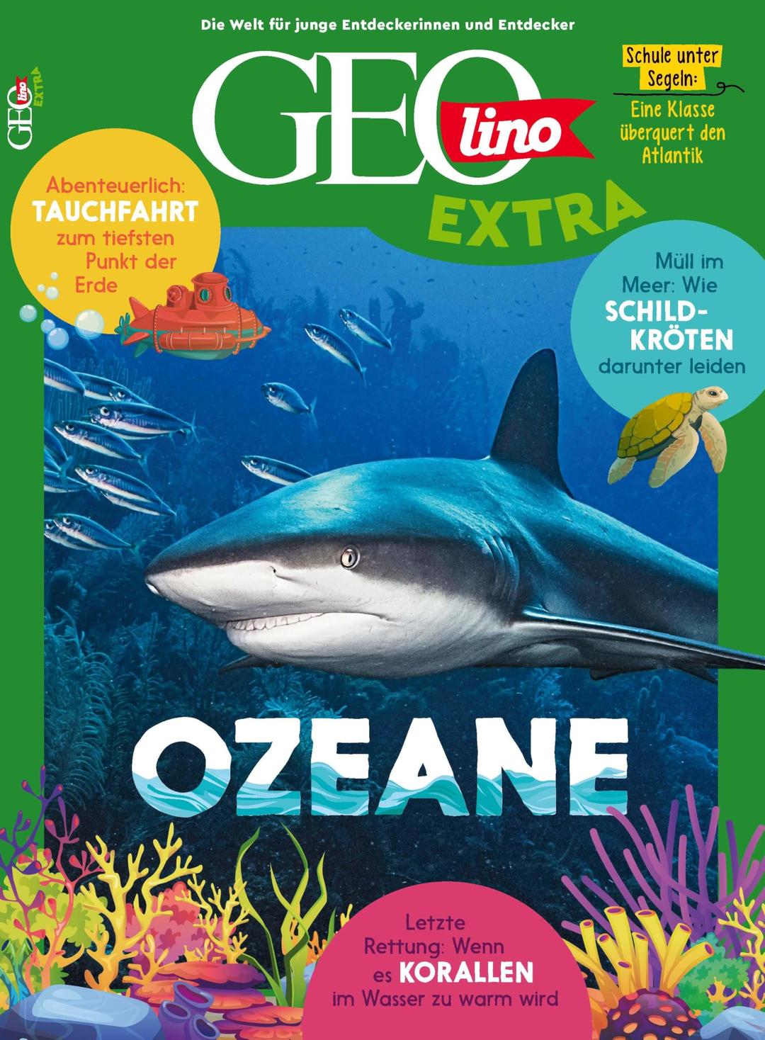 GEOlino Extra / GEOlino extra 106/2024 - Ozeane: Monothematisches Themenheft für kleine Abenteurer