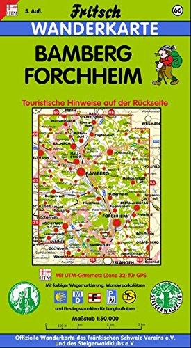 Fritsch Karten, Nr.66, Bamberg, Forchheim (Fritsch Wanderkarten 1:50000)