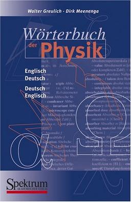 Wörterbuch der Physik, Buch: Deutsch - Englisch / Englisch - Deutsch