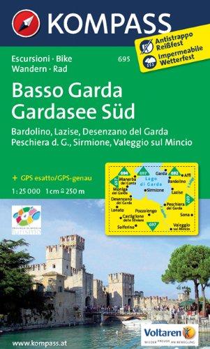 Basso Garda - Gardasee Süd: Wanderkarte mit Radwegen. GPS-genau. 1:25000