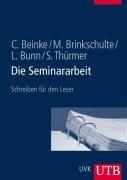 Die Seminararbeit: Schreiben für den Leser (Uni-Taschenbücher L)