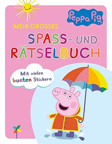 Peppa Pig • Mein großes Spaß- und Rätselbuch: Mit vielen bunten Stickern | Für Kinder ab 4 Jahren