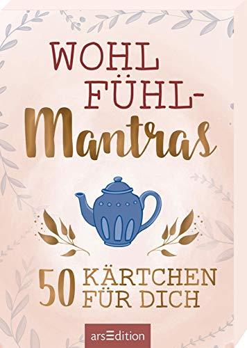 Wohlfühlmantras. 50 Kärtchen für dich: Schön gestaltete Karten in Geschenkbox zum Abschalten und sich Zeit nehmen, Spielkartenformat