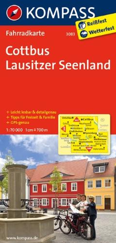 Cottbus - Lausitzer Seenland: Fahrradkarte. GPS-genau. 1:70000 (KOMPASS-Fahrradkarten Deutschland)