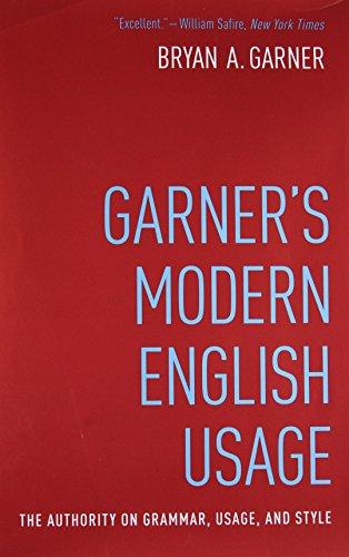 Garner's Modern English Usage