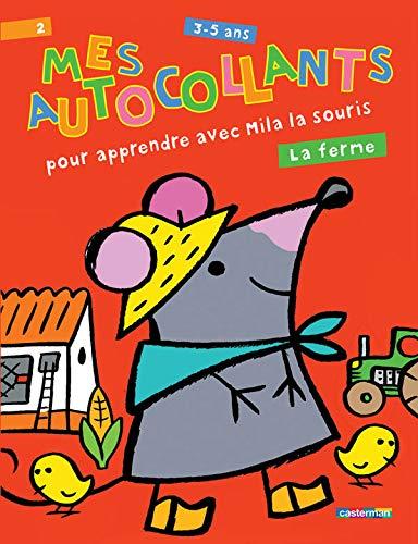 Mes autocollants pour apprendre avec Mila la souris : la ferme