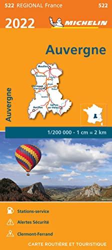 AUVERGNE 10522 2022 (Regionale kaarten Michelin)