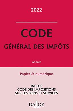 Code général des impôts 2022 : annoté