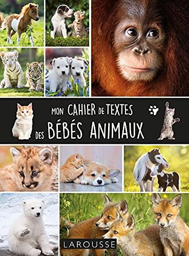 Mon cahier de textes des bébés animaux