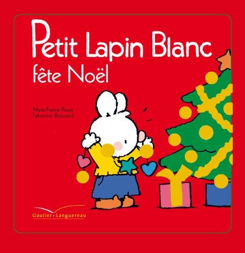 Petit Lapin blanc fête Noël