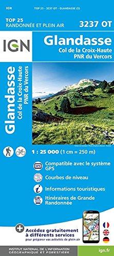 Glandasse - Col de la Croix-Haute - PNR du Vercors 1 : 25 000