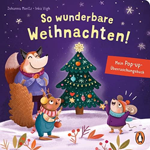 So wunderbare Weihnachten! – Mein Pop-up-Überraschungsbuch: Ein Pappbilderbuch mit Schiebern und Pop up-Elementen für Kinder ab 30 Monaten