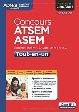 Concours ATSEM, ASEM 2016-2017 : externe, interne, 3e voie, catégorie C : tout-en-un