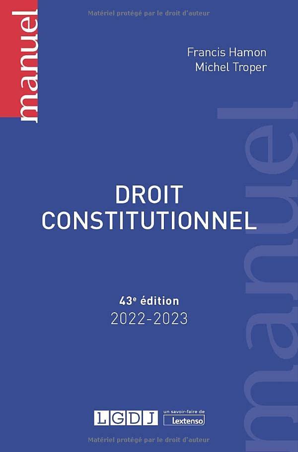 Droit constitutionnel : 2022-2023