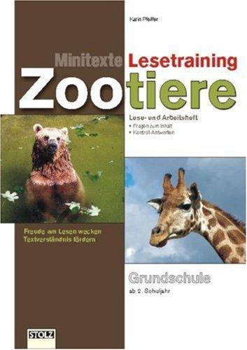 Zootiere. Ab 2. Schuljahr