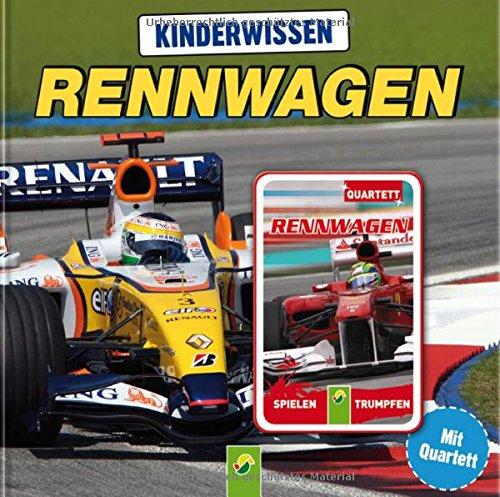 Kinderwissen Rennwagen: Buch mit 32 Quartettkarten