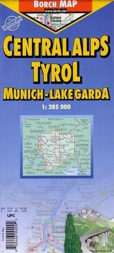 Tirol / Südtirol / München - Lago di Garda 1 : 285 000 (Borch Map)