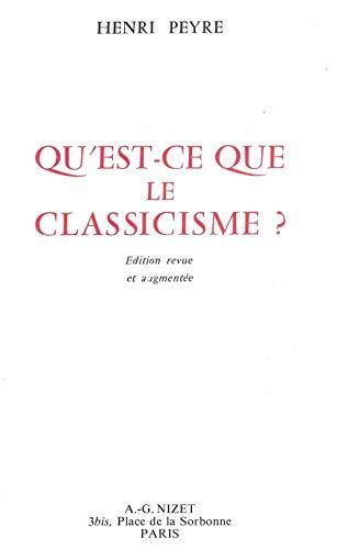 Qu'est-ce que le classicisme ?