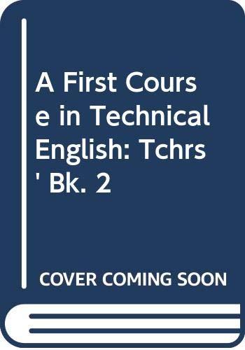 First Course Tec Eng 2 Teachers