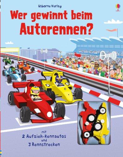 Wer gewinnt beim Autorennen?: Fahrspurenbuch