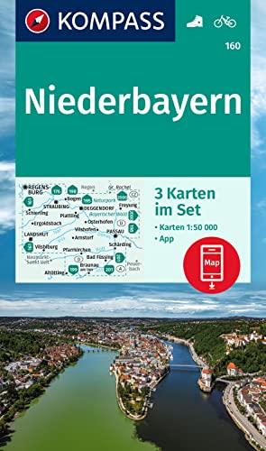 KOMPASS Wanderkarte 160 Niederbayern: 1:50000