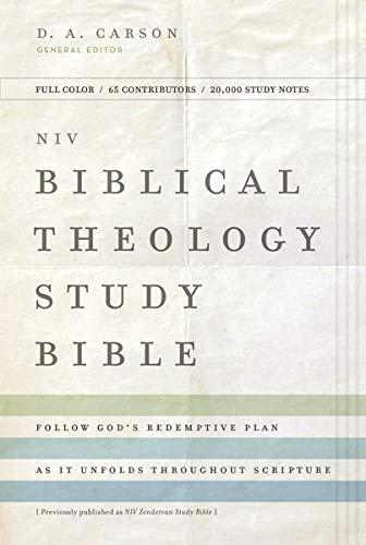 NIV, Biblical Theology Study Bible, Hardcover, Comfort Print: Follow God’s Redemptive Plan as It Unfolds throughout Scripture