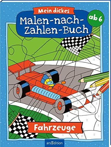 Mein dickes Malen-nach-Zahlen-Buch - Fahrzeuge