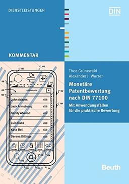 Monetäre Patentbewertung nach DIN 77100: Mit Anwendungsfällen für die praktische Bewertung (Beuth Kommentar)