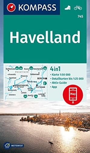 KOMPASS Wanderkarte 745 Havelland 25T: 1:50000