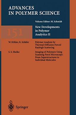 New Developments in Polymer Analytics II (Advances in Polymer Science, 151, Band 151)