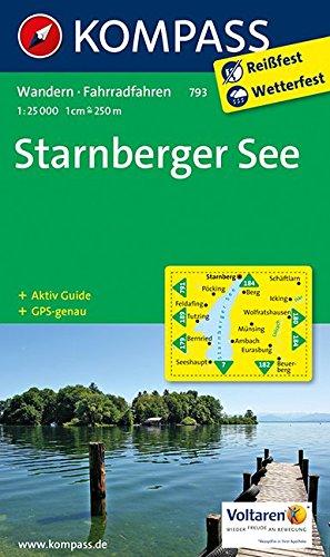 Starnberger See: Wander- und Radkarte mit Aktiv Guide. GPS-genau. 1:25000 (KOMPASS-Wanderkarten, Band 793)