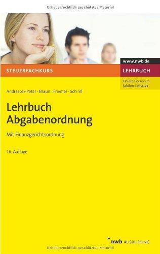 Lehrbuch Abgabenordnung: Mit Finanzgerichtsordnung