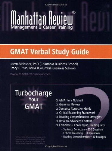 Manhattan Review: Turbocharge Your GMAT Verbal Study Guide