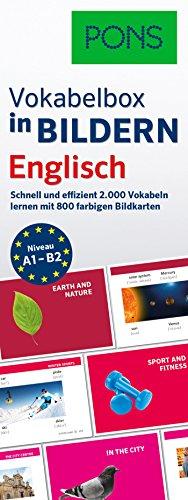 PONS Vokabelbox in Bildern Englisch: Schnell & effizient Vokabeln lernen mit 2.000 Wörter auf 800 farbigen Bildkarten