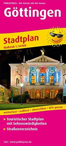 Göttingen: Touristischer Stadtplan mit Sehenswürdigkeiten und Straßenverzeichnis. 1:14000 (Stadtplan / SP)