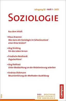 Soziologie 01/2023: Forum der Deutschen Gesellschaft für Soziologie