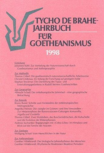 Tycho de Brahe-Jahrbuch für Goetheanismus / Tycho de Brahe-Jahrbuch für Goetheanismus: 1998